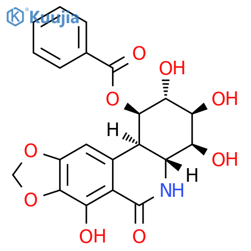 (1R,2R,3S,4S,4aR,11bR)-1-(Benzoyloxy)-1,3,4,4a,5,11b-hexahydro-2,3,4,7-tetrahydroxy[1,3]dioxolo[4,5-j]phenanthridin-6(2H)-one structure