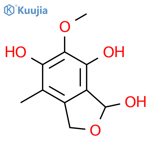 1,5,7-Isobenzofurantriol, 1,3-dihydro-6-methoxy-4-methyl- (9CI) structure