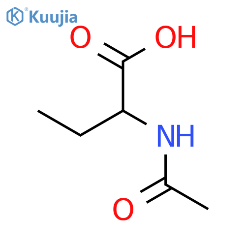 Acetyl-D-alpha-aminobutyric acid structure