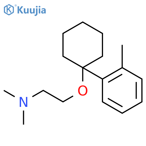 N,N-dimethyl-2-{[1-(2-methylphenyl)cyclohexyl]oxy}ethanamine structure