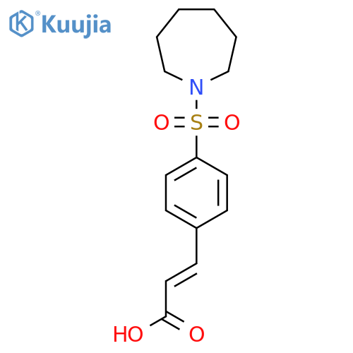 3-[4-(azepan-1-ylsulfonyl)phenyl]prop-2-enoic acid structure