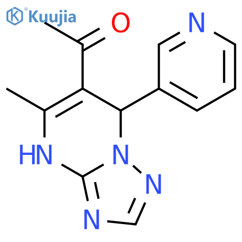<br>1-(5-methyl-7-pyridin-3-yl-4,7-dihydro[1,2,4]triazolo[1,5-a]pyrimidin-6-yl) ethanone structure