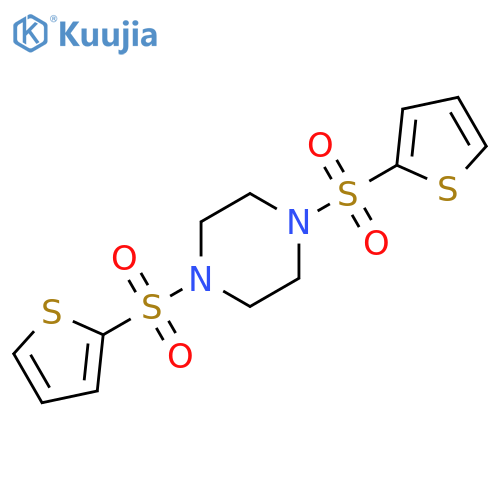 1,4-bis(thiophene-2-sulfonyl)piperazine structure