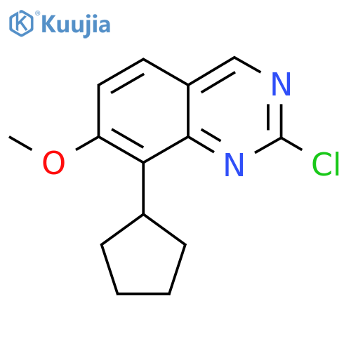 2-Chloro-8-cyclopentyl-7-methoxyquinazoline structure