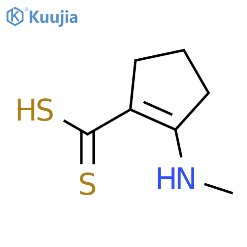 1-Cyclopentene-1-carbodithioicacid, 2-(methylamino)- structure