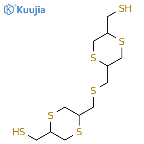 1,4-Dithiane-2-methanethiol, 5,5'-[thiobis(methylene)]bis- structure