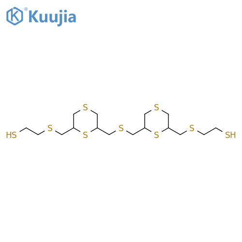 Ethanethiol,2,2'-[thiobis(methylene-1,4-dithiane-6,2-diylmethylenethio)]bis- structure