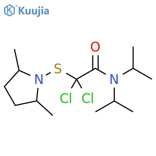 Acetamide,2,2-dichloro-2-[(2,5-dimethyl-1-pyrrolidinyl)thio]-N,N-bis(1-methylethyl)- structure