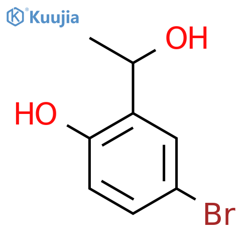 4-Bromo-2-(1-hydroxyethyl)phenol structure