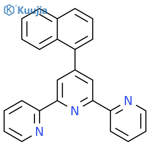 4'-(1-Naphthyl)-2,2':6',2''-terpyridine structure