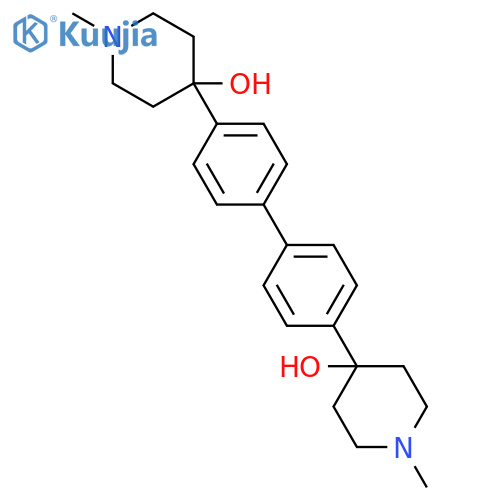 4,4'-bis(4-hydroxy-1-methyl-4-piperidinyl)biphenyl structure