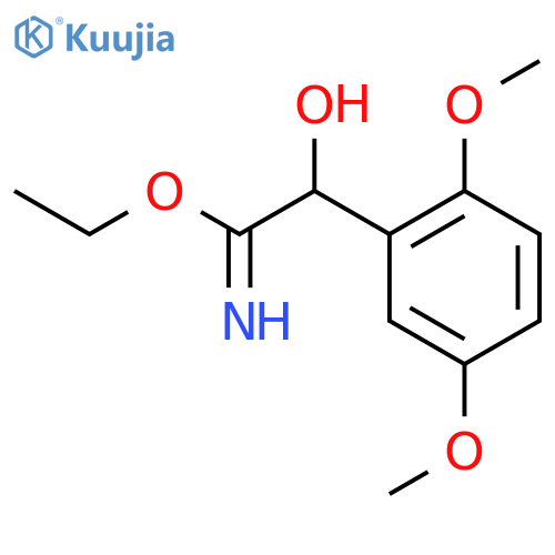 Benzeneethanimidicacid, a-hydroxy-2,5-dimethoxy-, ethylester structure
