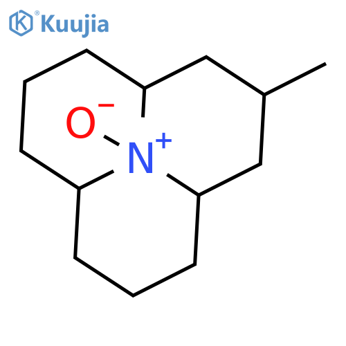 (3aR,9aS)-2-methyldodecahydropyrido[2,1,6-de]quinolizine 10-oxide structure