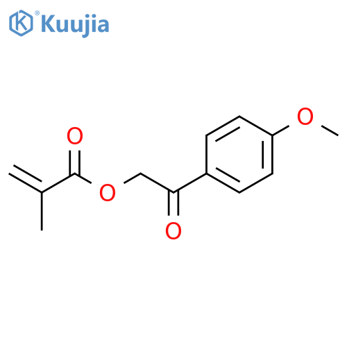 2-Propenoic acid, 2-methyl-, 2-(4-methoxyphenyl)-2-oxoethyl ester structure