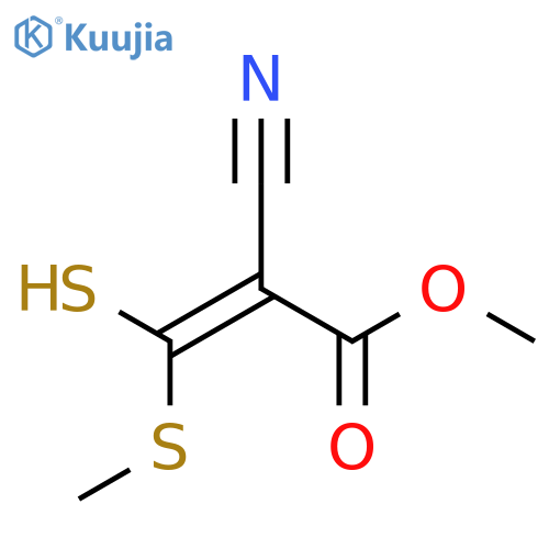 2-Propenoic acid, 2-cyano-3-mercapto-3-(methylthio)-, methyl ester,(2Z)- structure