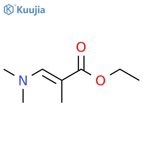 2-Propenoic acid, 3-(dimethylamino)-2-methyl-, ethyl ester, (2E)- structure