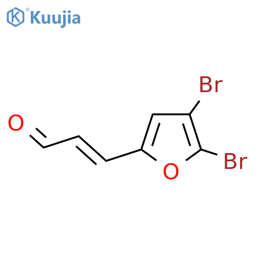 3-(4,5-dibromofuran-2-yl)prop-2-enal structure