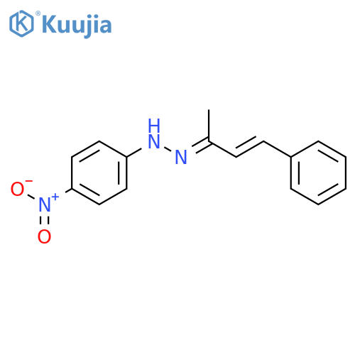 4-Phenyl-3-buten-2-one (4-nitrophenyl)hydrazone structure