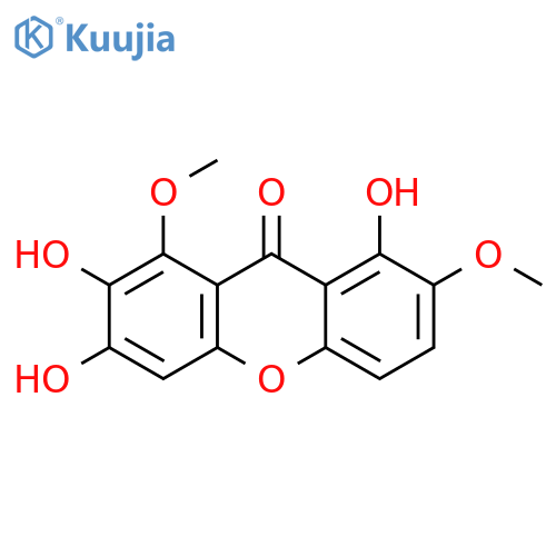 1,7-Dimethoxy-2,3,8-trihydroxyxanthon structure