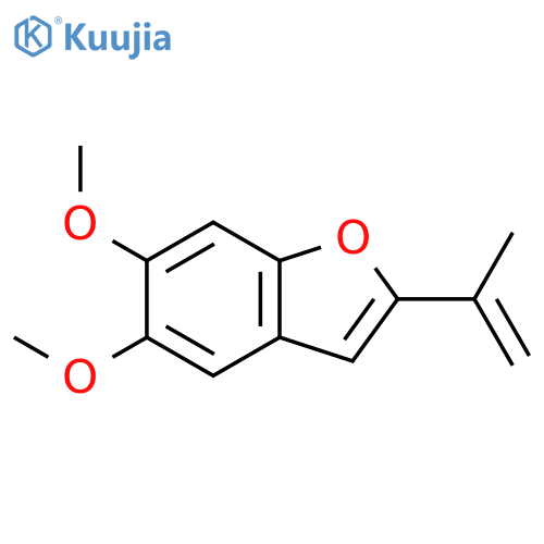 2-isopropenyl-5,6-dimethoxy-benzofuran structure