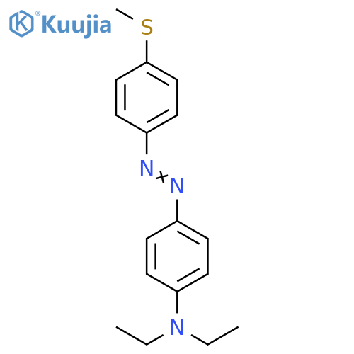 Benzenamine, N,N-diethyl-4-[[4-(methylthio)phenyl]azo]- structure