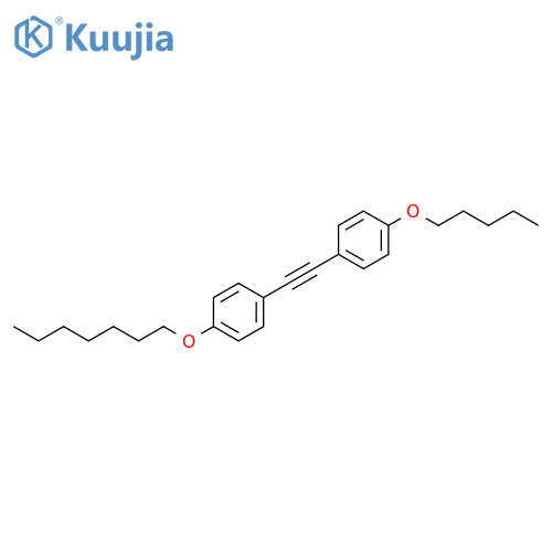 Benzene, 1-(heptyloxy)-4-[[4-(pentyloxy)phenyl]ethynyl]- structure