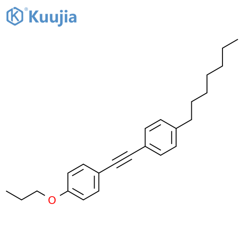 Benzene, 1-[(4-heptylphenyl)ethynyl]-4-propoxy- structure