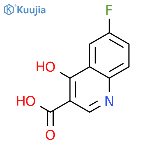 6-Fluoro-4-hydroxyquinoline-3-carboxylic acid structure