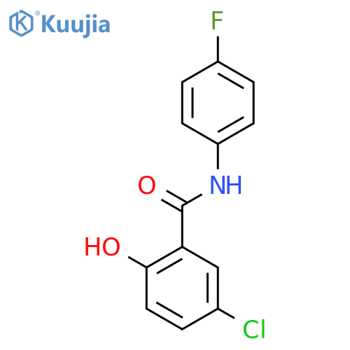 Benzamide, 5-chloro-N-(4-fluorophenyl)-2-hydroxy- structure