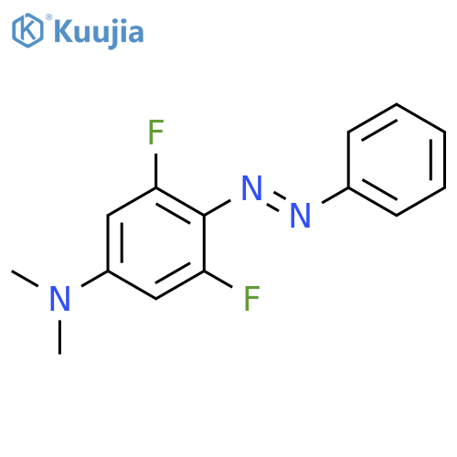 Benzenamine, 3,5-difluoro-N,N-dimethyl-4-(phenylazo)- structure
