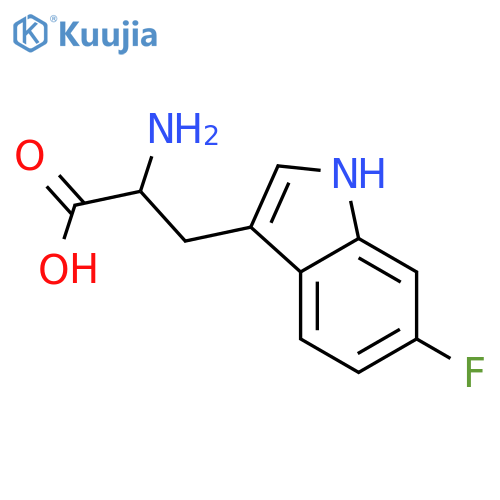 Tryptophan, 6-fluoro- structure