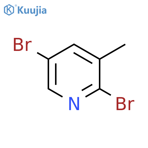 2,5-Dibromo-3-methylpyridine structure