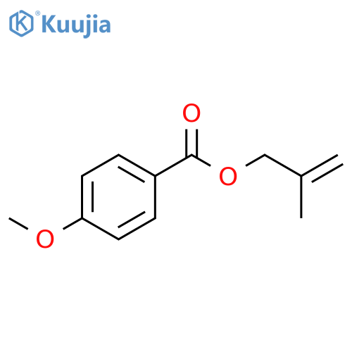 Benzoic acid, 4-methoxy-, 2-methyl-2-propenyl ester structure