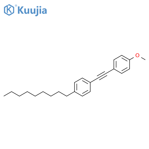 Benzene, 1-methoxy-4-[(4-nonylphenyl)ethynyl]- structure