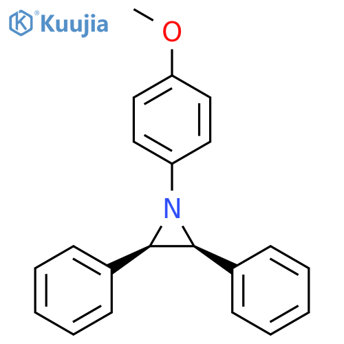 (2R,3S)-1-(4-methoxyphenyl)-2,3-diphenylaziridine structure