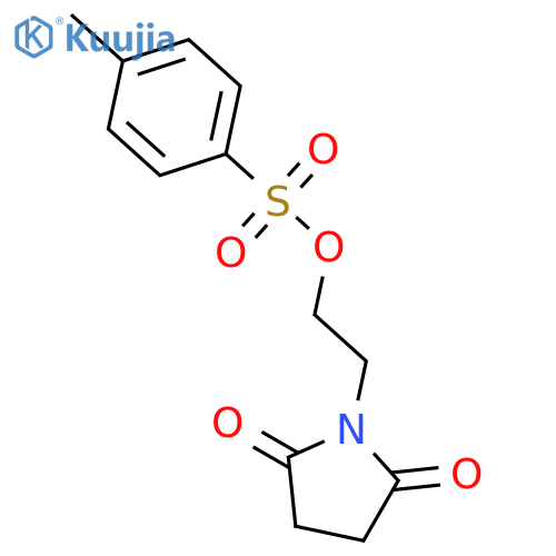 2,5-Pyrrolidinedione,1-[2-[[(4-methylphenyl)sulfonyl]oxy]ethyl]- structure