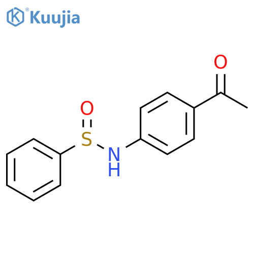 Benzenesulfinamide, N-(4-acetylphenyl)- structure