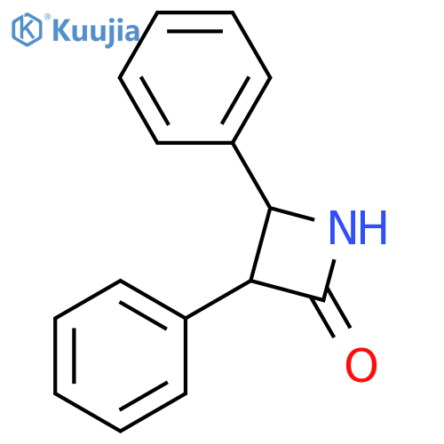 3,4-diphenylazetidin-2-one structure