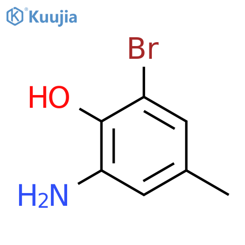 2-amino-6-bromo-4-methylphenol structure