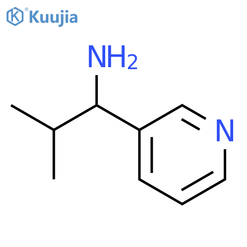 2-methyl-1-(pyridin-3-yl)propan-1-amine structure