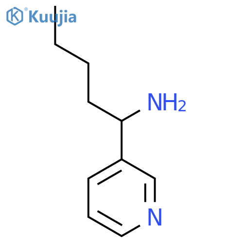 1-(3-pyridinyl)-1-pentanamine structure