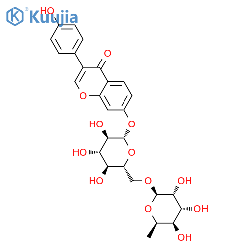 7,4'-Dihydroxyisoflavone 7-O-(6''-rhamnosylglucoside) structure