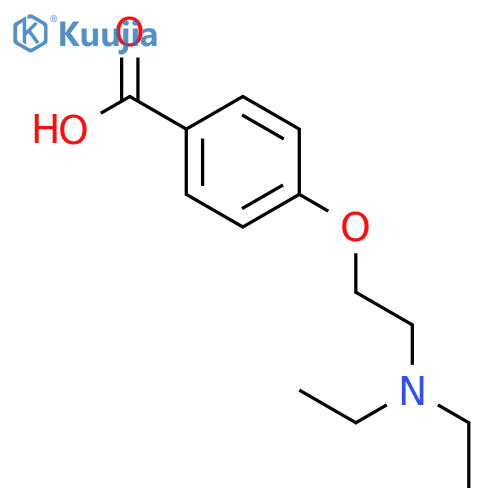 Benzoic acid, 4-[2-(diethylamino)ethoxy]- structure