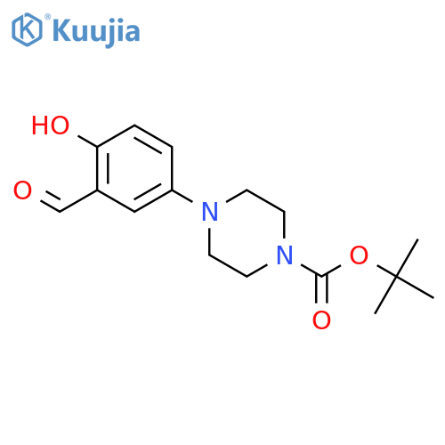 Tert-Butyl 4-(3-formyl-4-hydroxyphenyl)piperazine-1-carboxylate structure