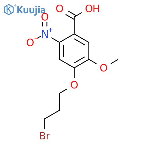 4-(3-Bromopropoxy)-5-methoxy-2-nitrobenzoic acid structure