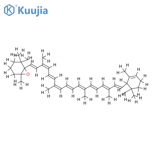 (5Xi,6Xi,6'R)-5,6-epoxy-5,6-dihydro-beta,epsilon-carotene structure