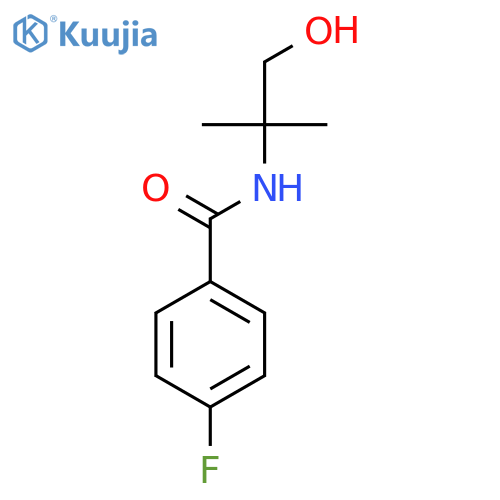 4-Fluoro-N-(2-hydroxy-1,1-dimethylethyl)benzamide structure