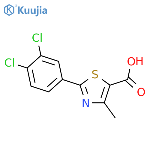 2-(3,4-Dichlorophenyl)-4-methyl-1,3-thiazole-5-carboxylic acid structure