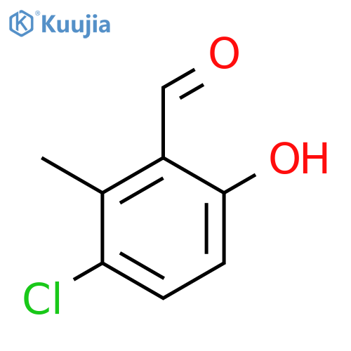 3-Chloro-6-hydroxy-2-methylbenzaldehyde structure