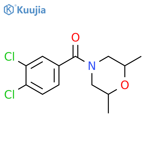 (3,4-dichlorophenyl)(2,6-dimethylmorpholin-4-yl)methanone structure